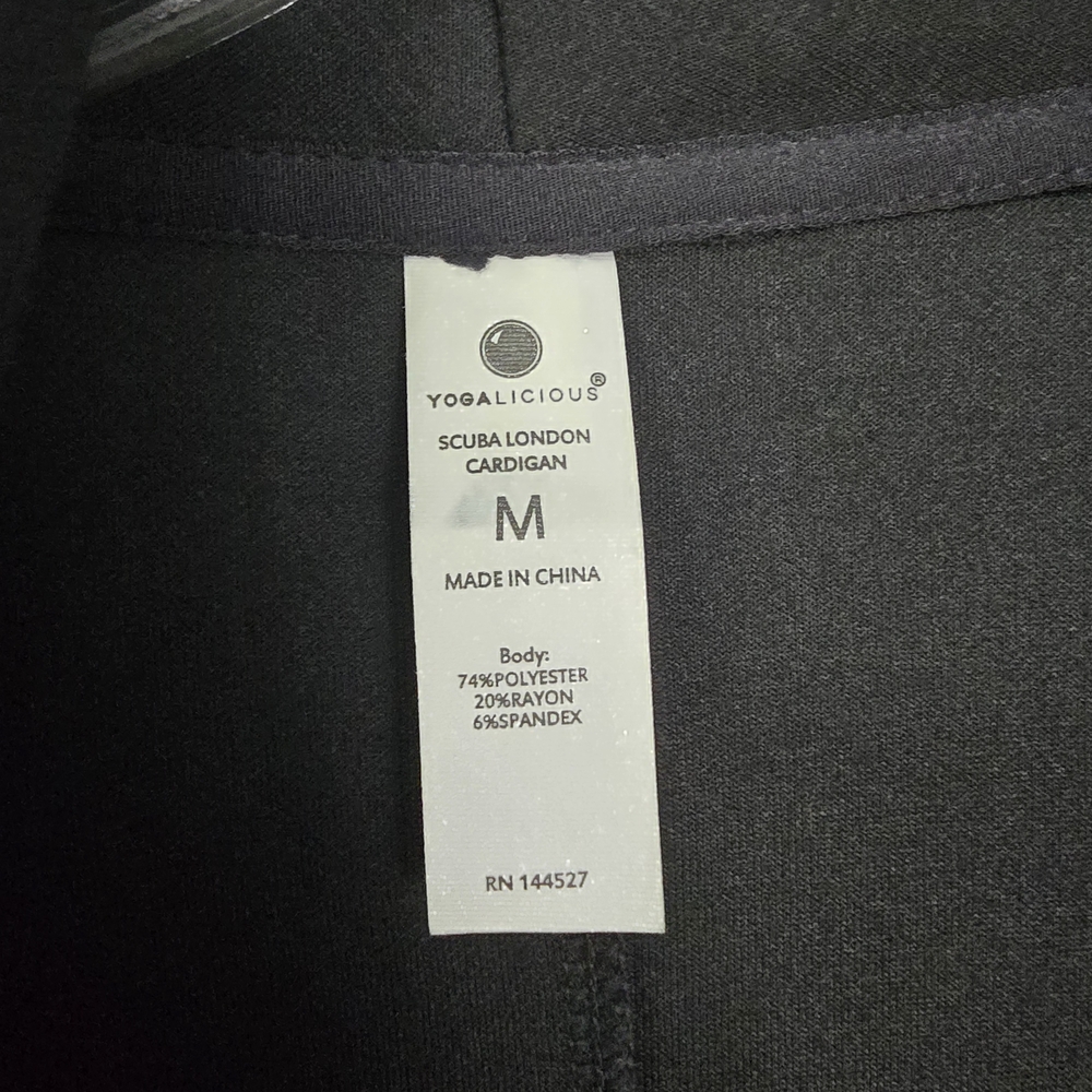 Black Draped Cardigan - Picture 2 of 7